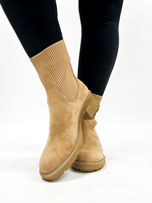 Corky's Camel Faux Suede Goodness Gracious Boots