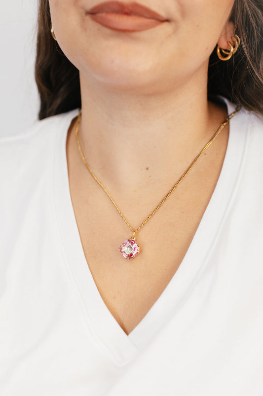Tova Nikki Necklace in Light Rose Lemon - FINAL SALE