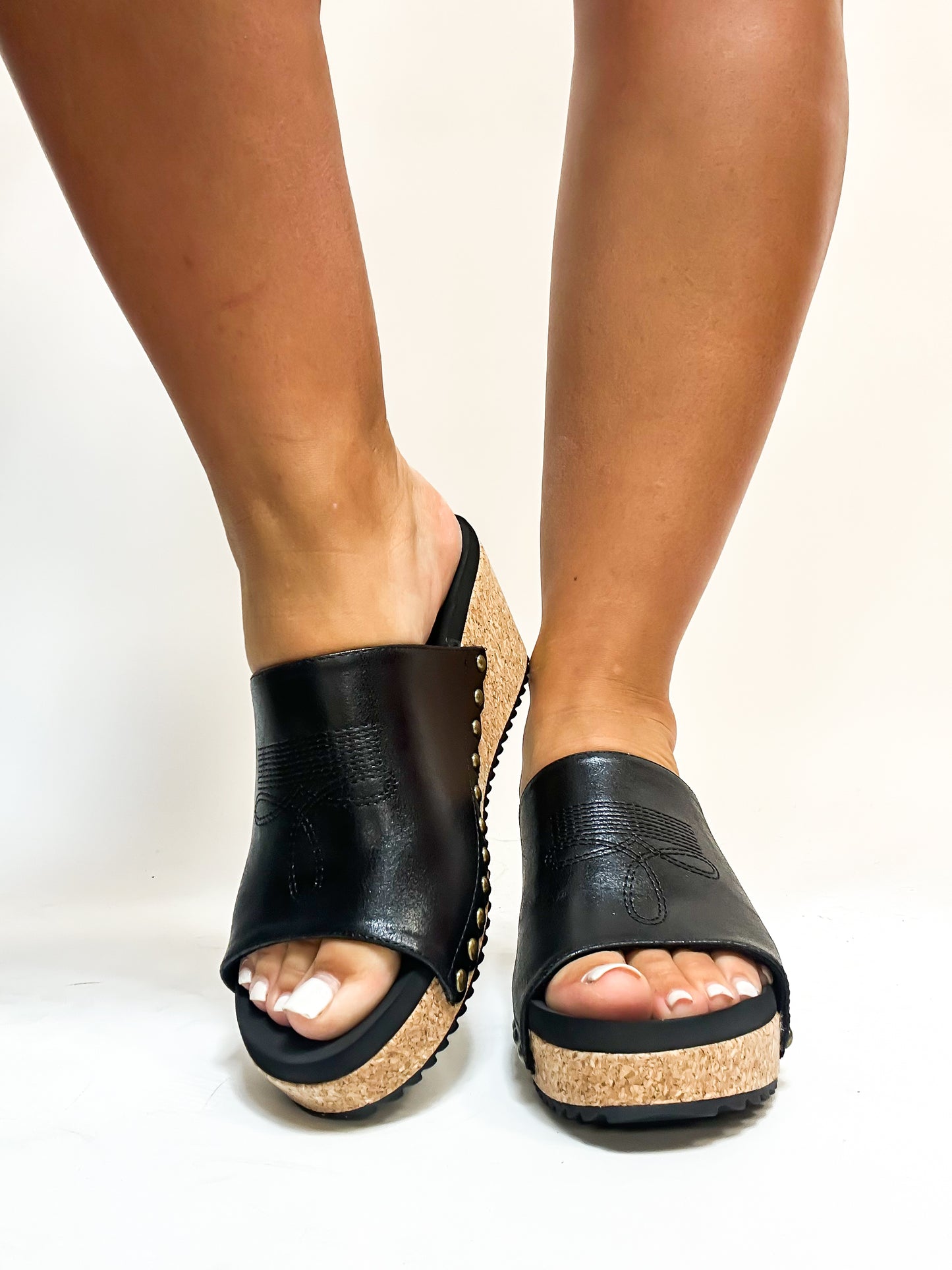 Corky's Black Saddle Up Sandals