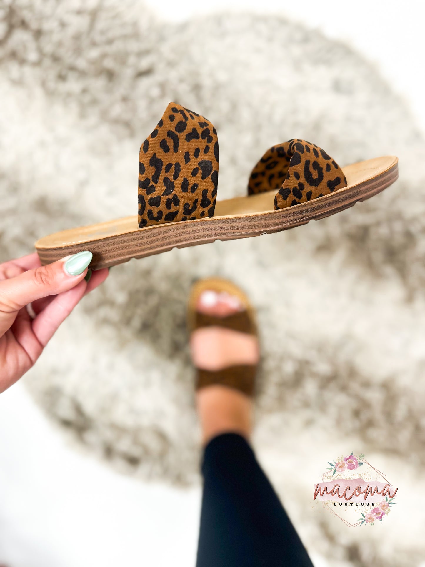 Corky's Leopard With a Twist Sandals