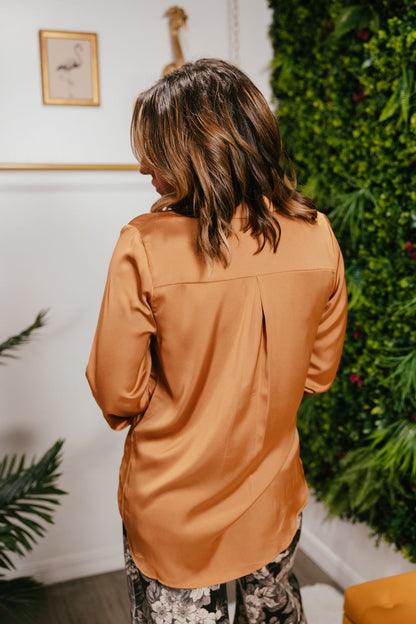 Sunset Silk Top