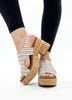 Corky's Tan Multi Miss Carley Wedges