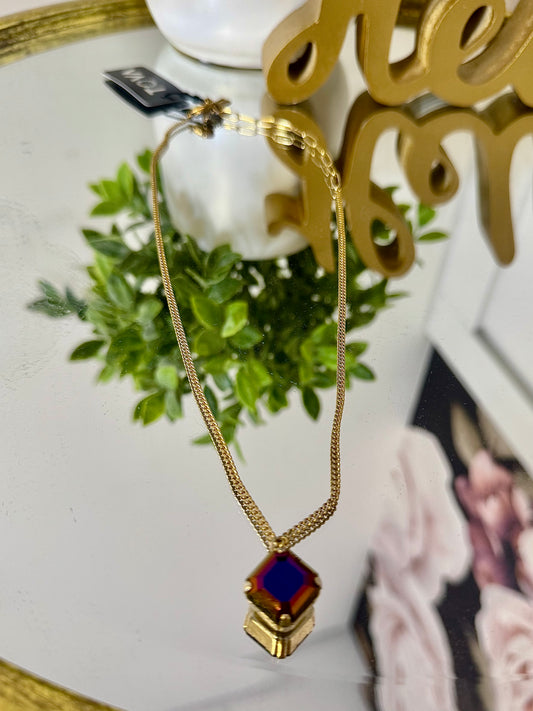 Tova Nikki Necklace in Jet Brandy - FINAL SALE