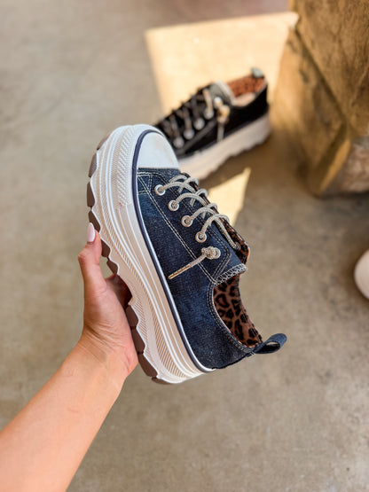 Very G Navy Piper Sneakers