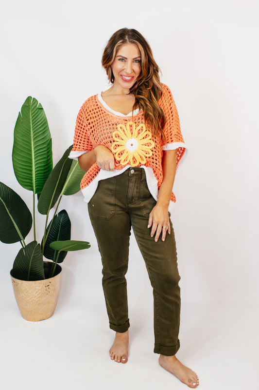 Reckless Dreamer Top in Coral