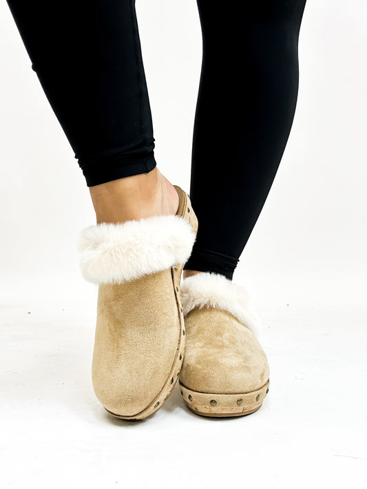 Corky's Camel Faux Suede Just Fur Fun Shoes