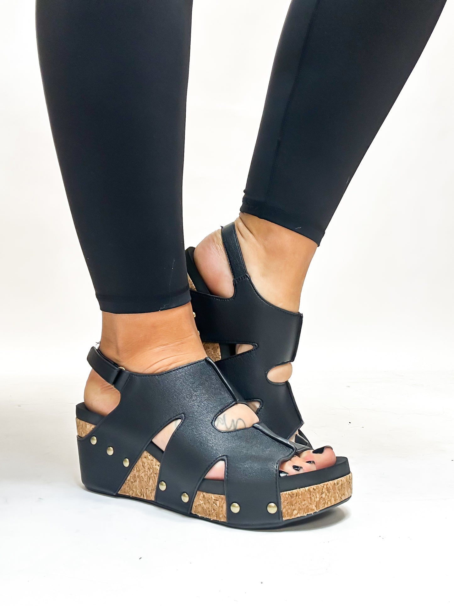 Corky's Black Cut It Out Sandals