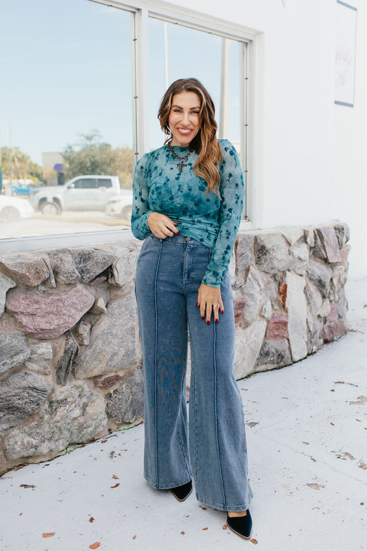 Wide Open Denim Pants