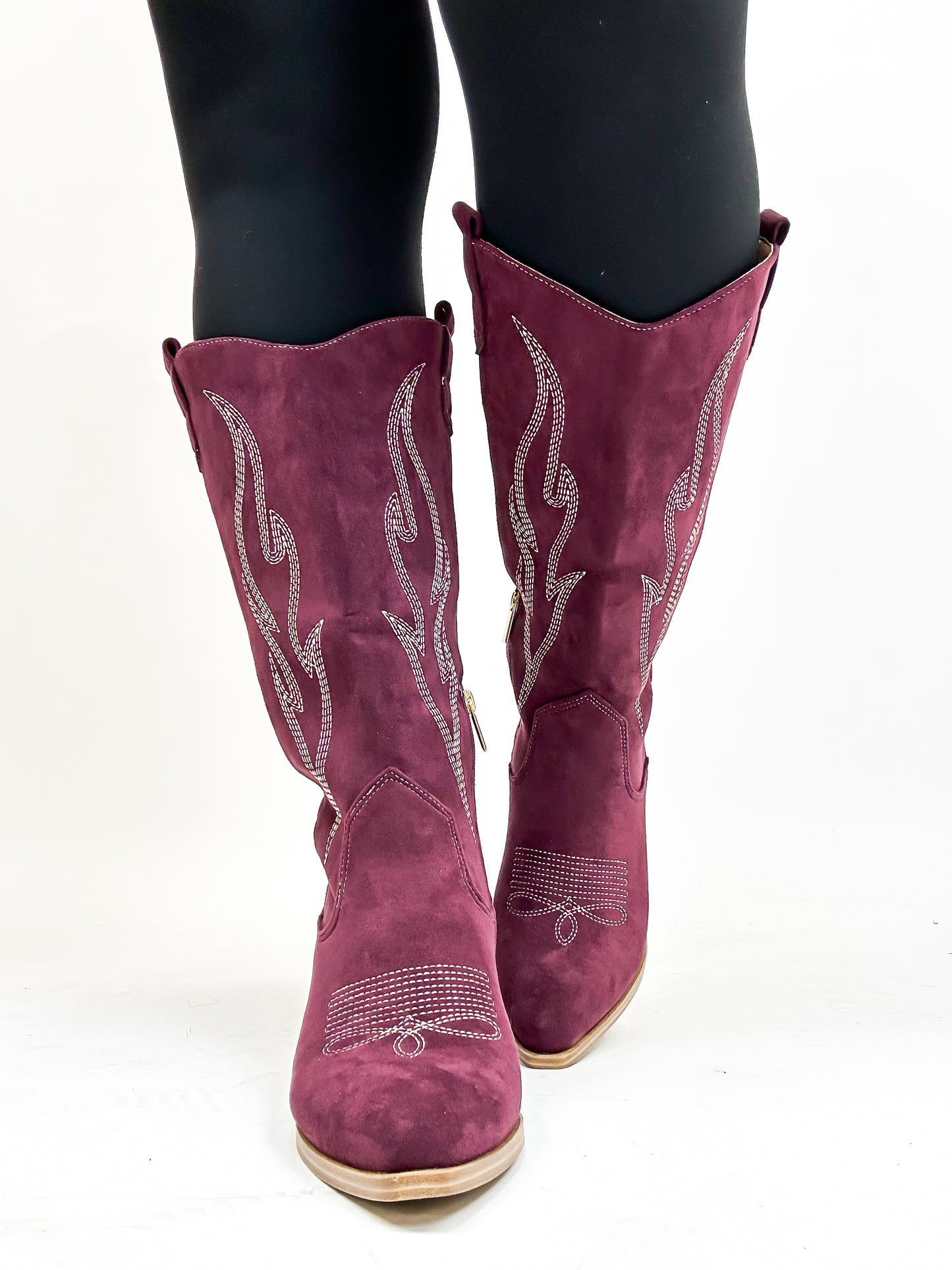 Corky's Wine Faux Suede Headliner Boots