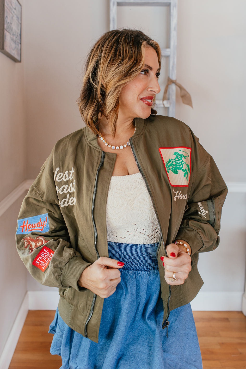 Howdy Honey Jacket In Army Green