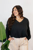 Effortless Essential Long Sleeve Top In Black
