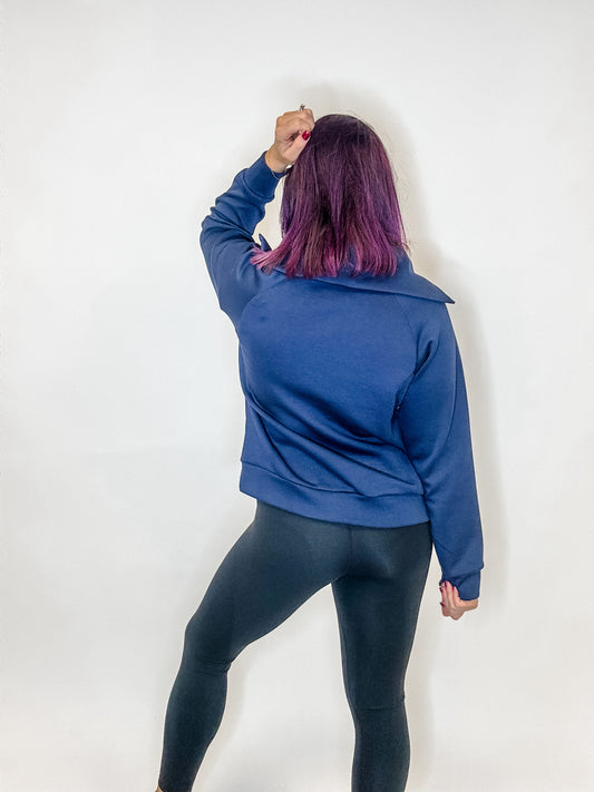 New Directions Pullover in Navy - Reg/Curvy