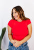 Flex Fit Top in Red - Reg/Curvy