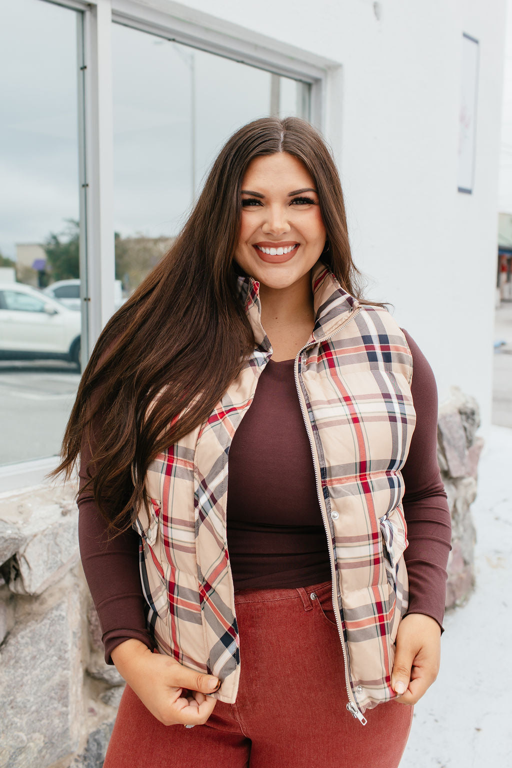 Autumn Stroll Plaid Vest