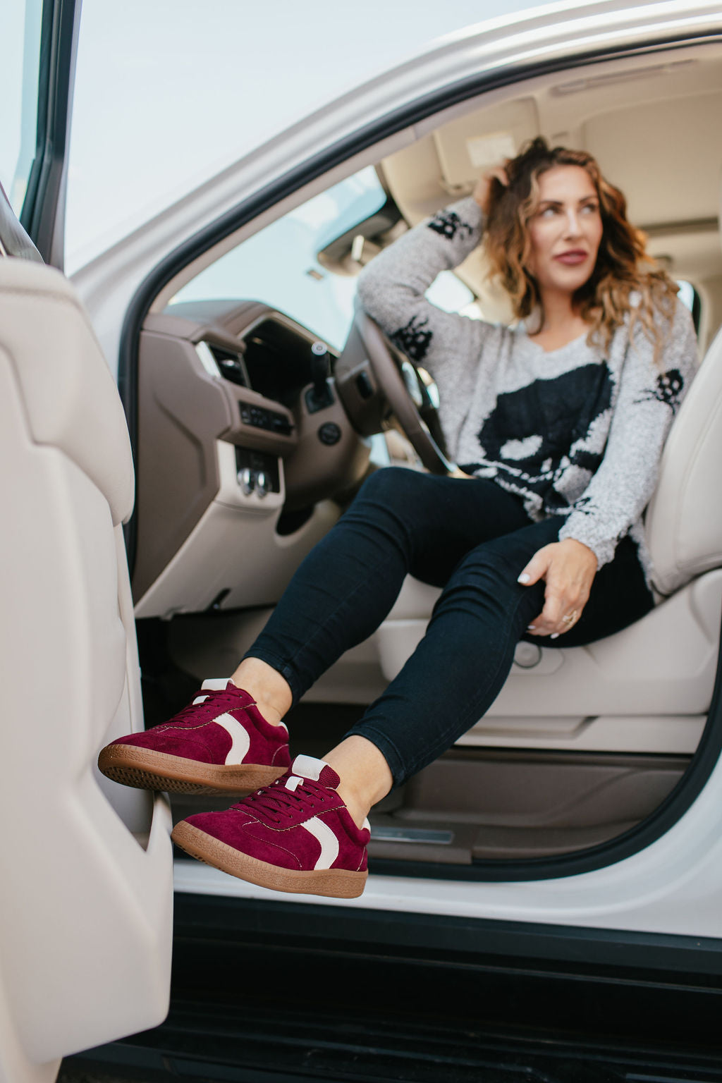 Corky's Wine Faux Suede Spoiler Alert Sneakers