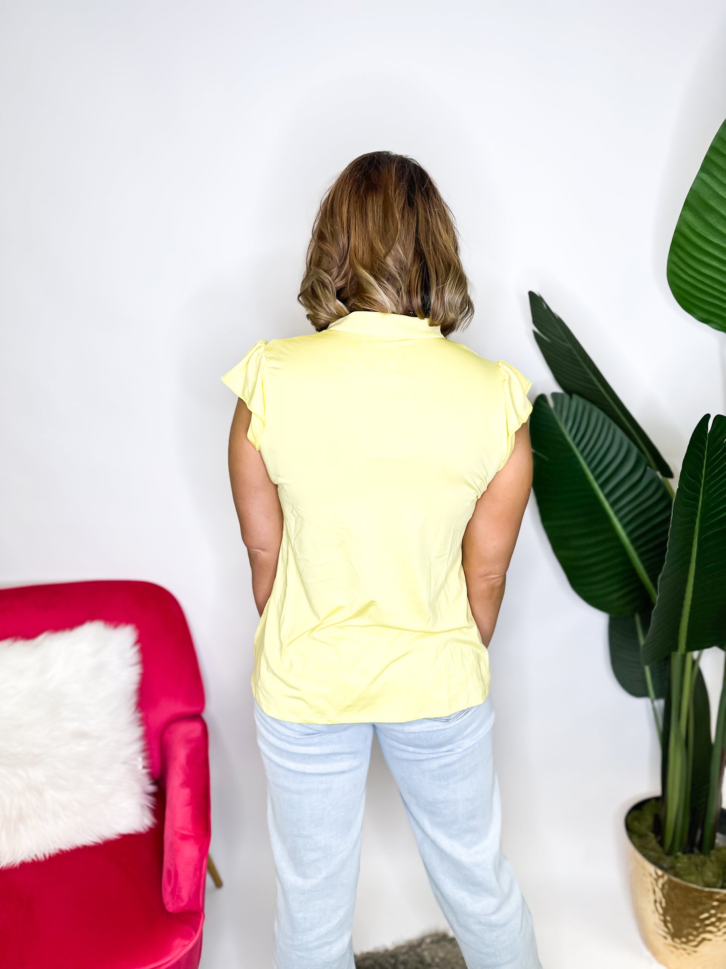 Nicole Top in Yellow - Reg/Curvy