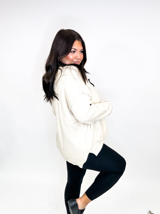 Fan Favorite Sweater in Beige - Reg/Curvy