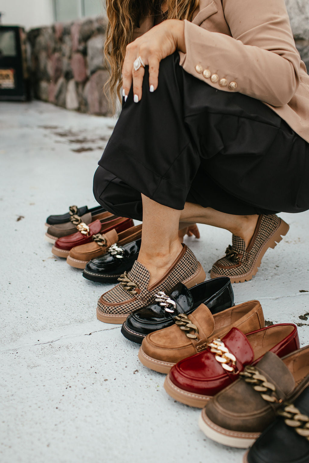 Corky's Black Tan Houndstooth Not Literally Shoes