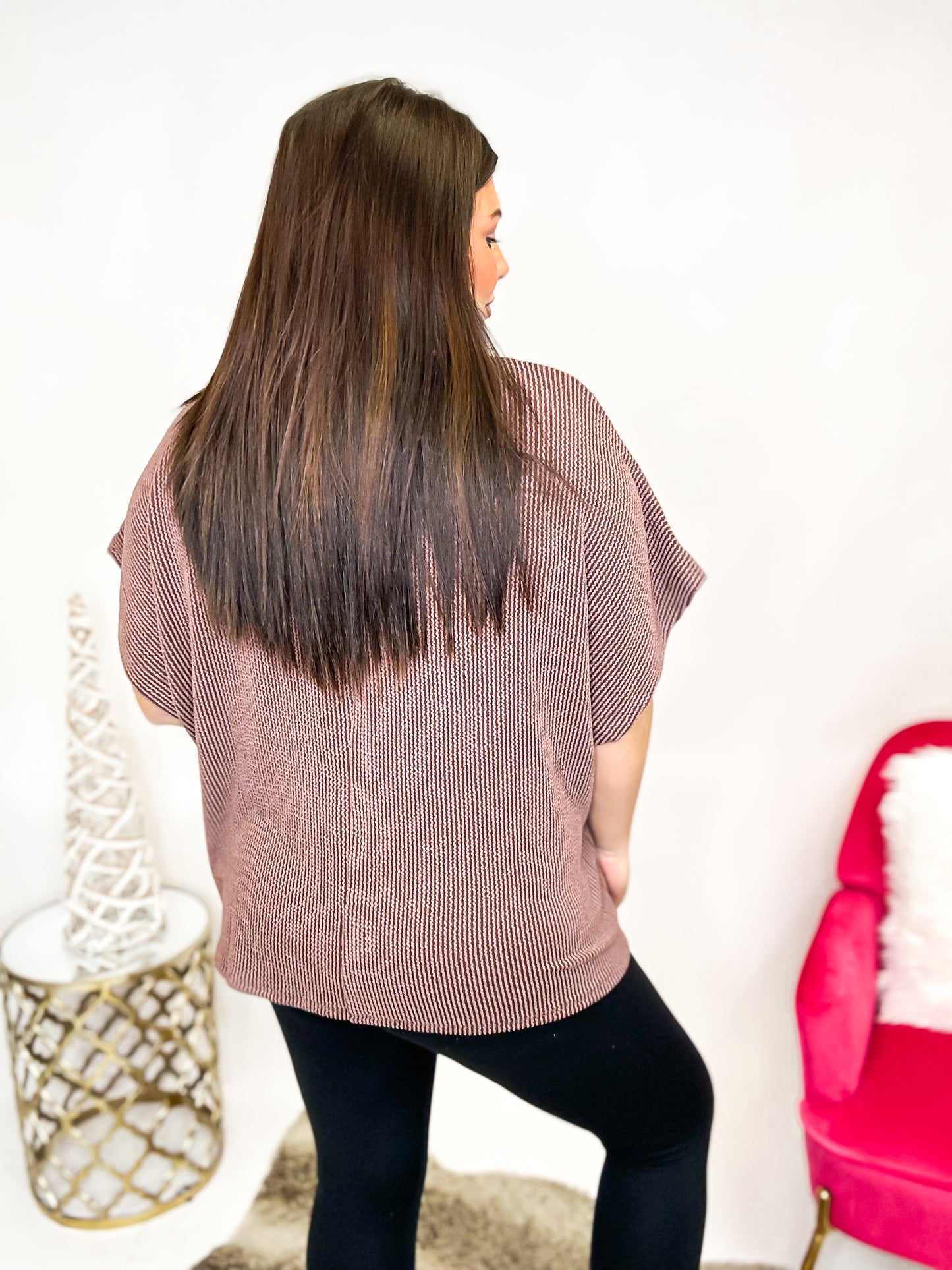 Black Friday Deal: Easy Fit Top in Brown - Reg/Curvy