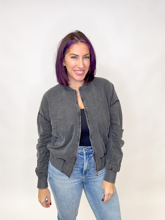 Blackout Bomber Jacket - Reg/Curvy