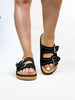 Corky's Black Faux Suede Smitten Sandals