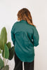 Classic Kathryn Button Up Top in Forest Green - Reg & Curvy