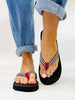 Corky's Houndstooth Summer Plans Flip Flops