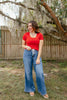 What's The Scoop Top In Red
