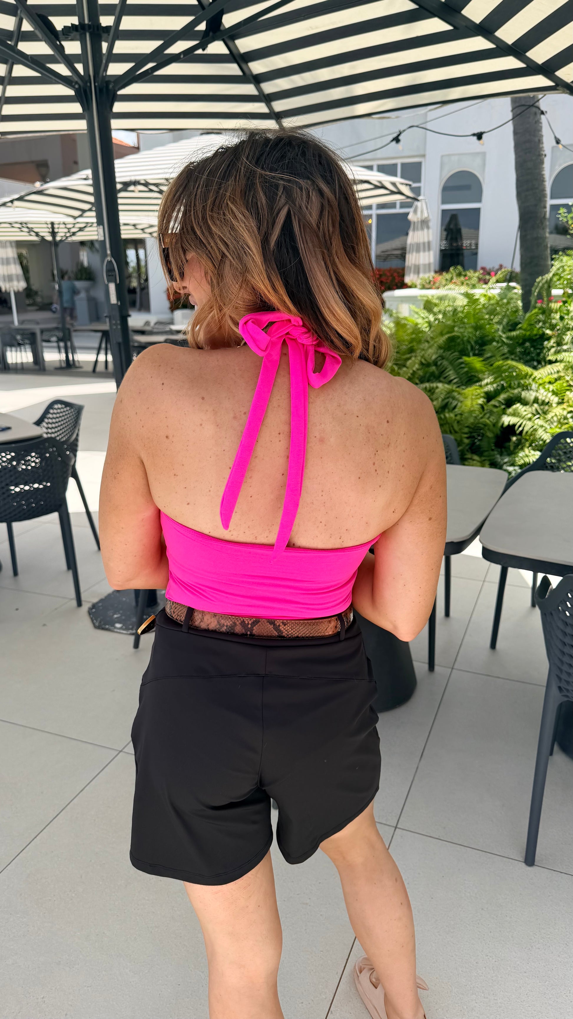 Show Stopper Brami Tank In Electric Flamingo - Reg & Curvy