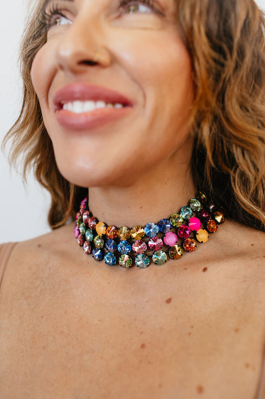 Tova Nova Choker Necklace in Smutt Watermelon  - FINAL SALE