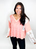 Flare Charm Top in Coral