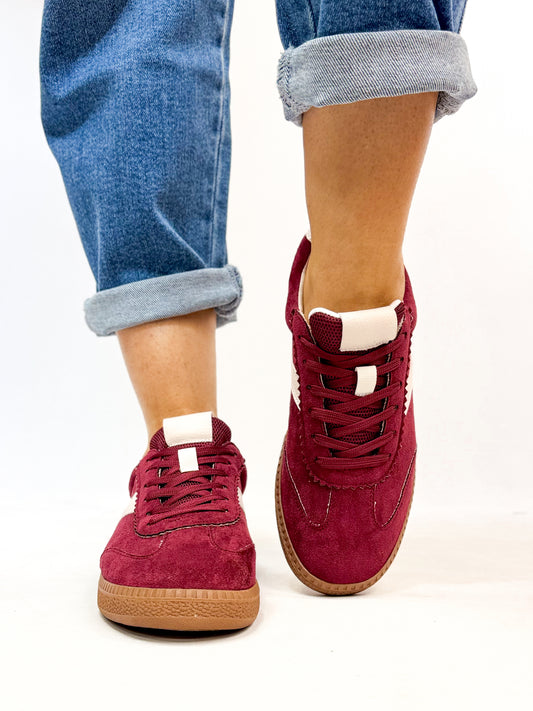 Corky's Wine Faux Suede Spoiler Alert Sneakers