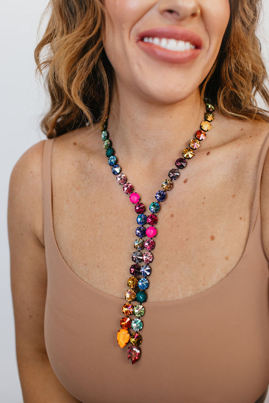 Tova Split Necklace in Smutt Watermelon - FINAL SALE
