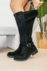 Corky's Black Faux Suede Hay There Boots Wide Calf Friendly