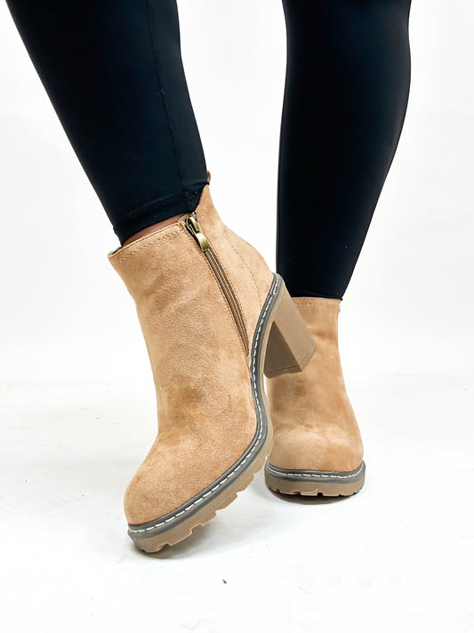 Corky's Camel Faux Suede Bite Me Boots