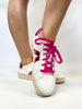 Corky's White Pink Friend Zone Sneakers