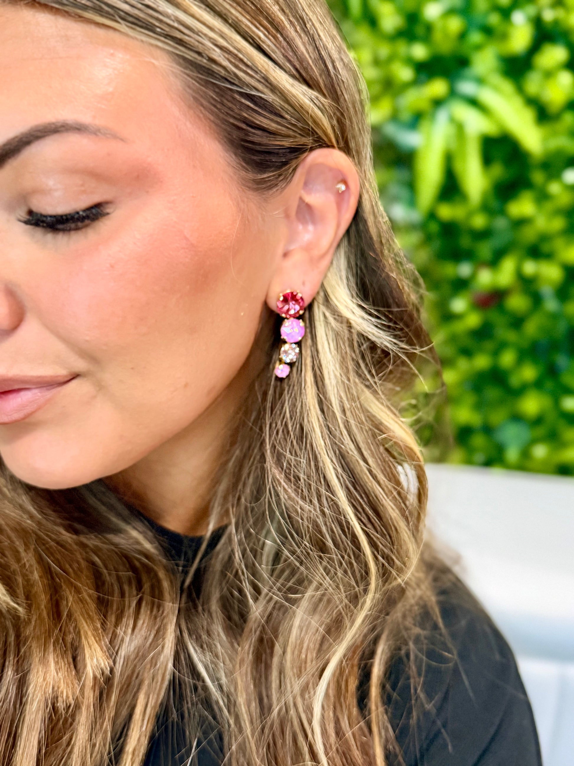 Double Take Earrings in Pink Mix
