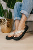 Corky's Ivory No Running Flip Flops FINAL SALE