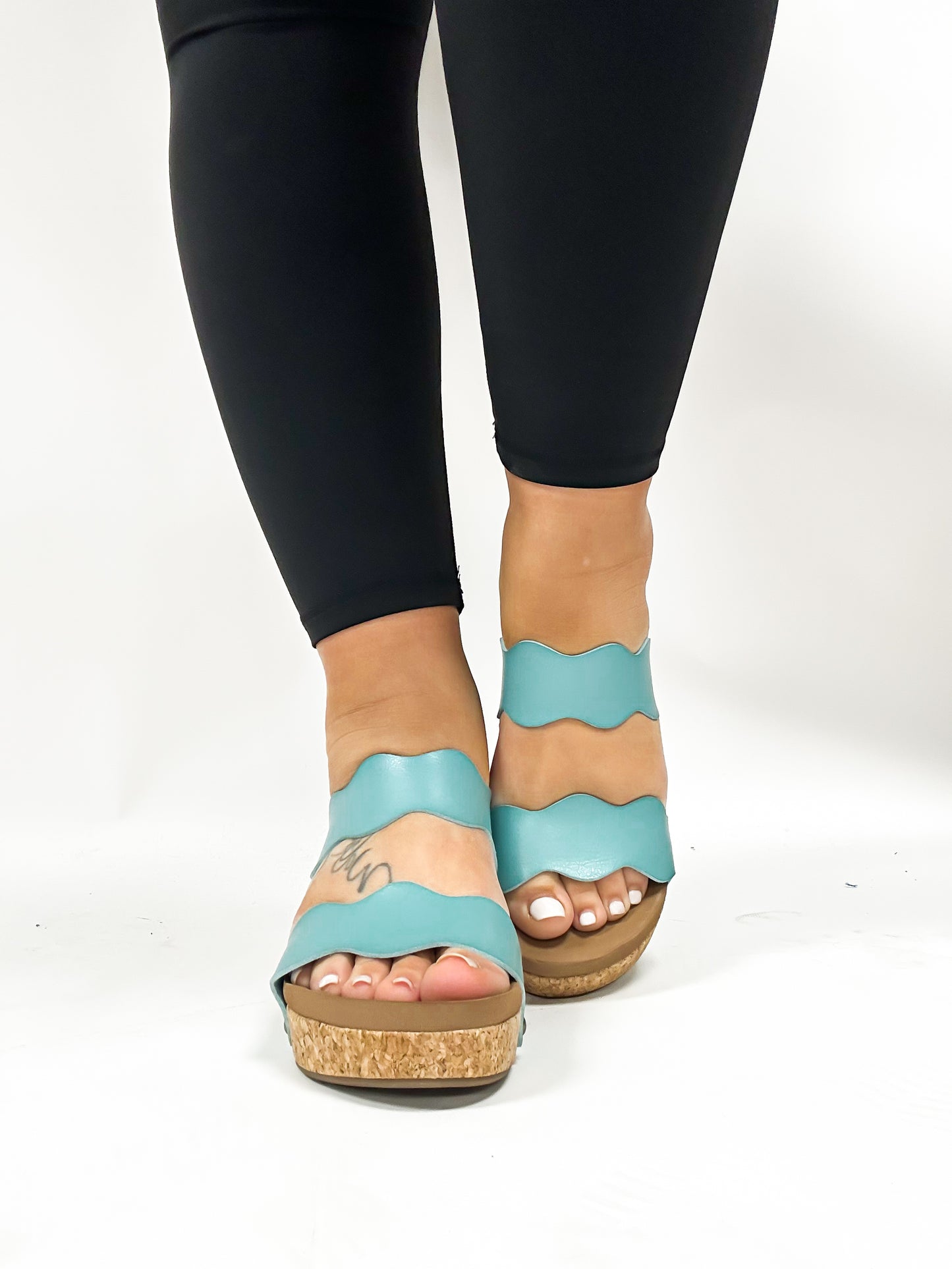 Corky's Teal Obviously Sandals