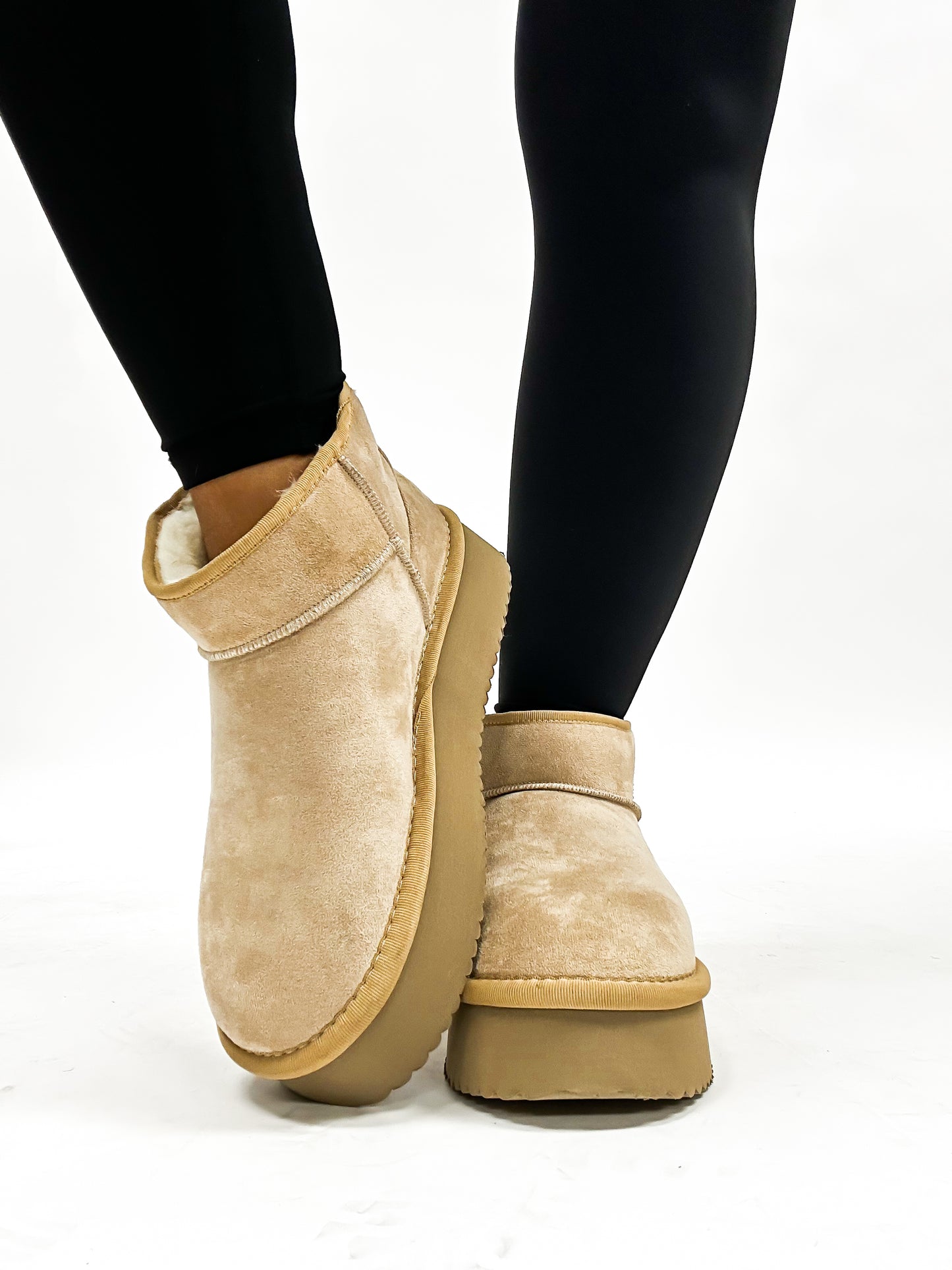 Corky's Camel Faux Suede Room Service Boots