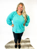 Criss Cross Comfort Sweatshirt in Evergreen