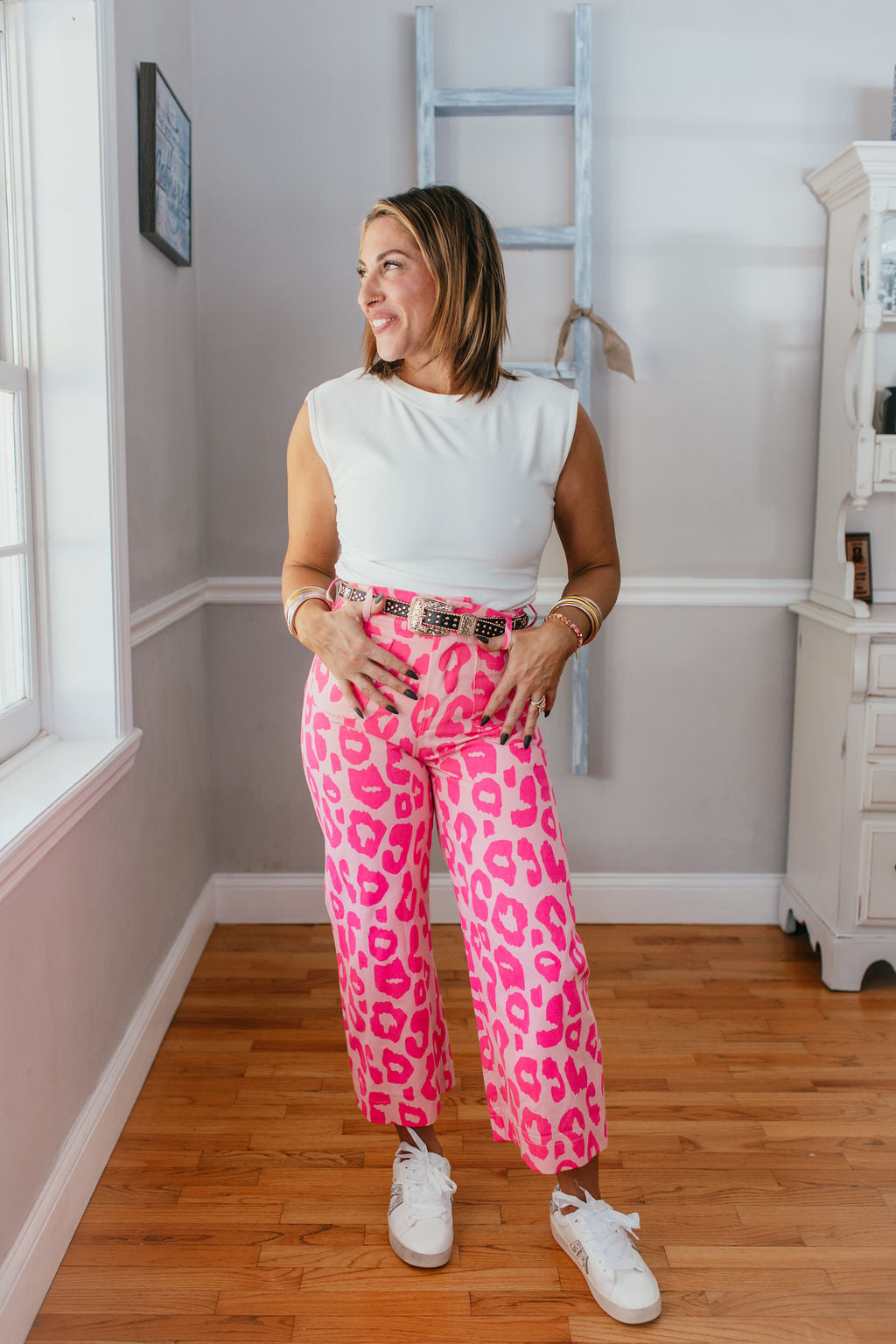 Pink Power Leopard Pants