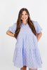 Purple Checkered Flag Dress - Reg/Curvy