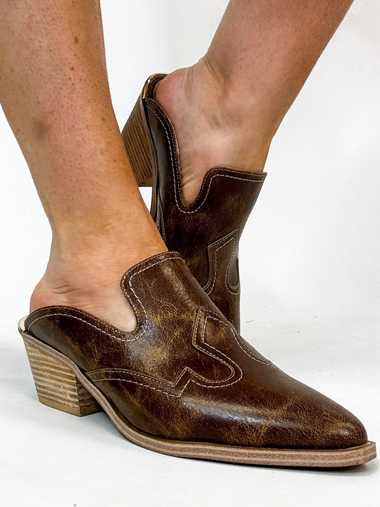 Corky's Tan Crackle Saloon Shoes