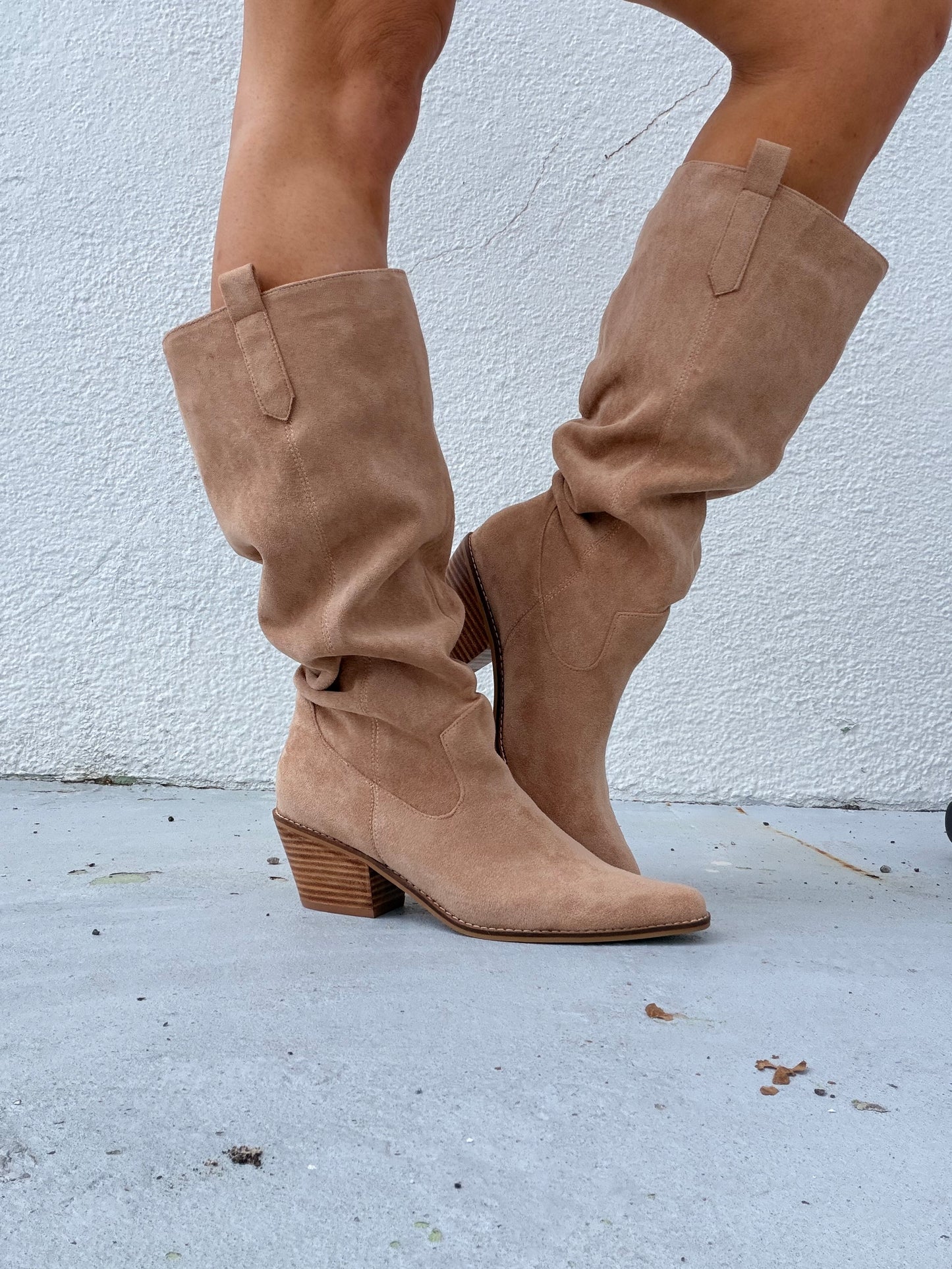 Corky's Sand Faux Suede City Slicker Boots