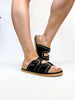 Corky's Black Faux Suede Smitten Sandals