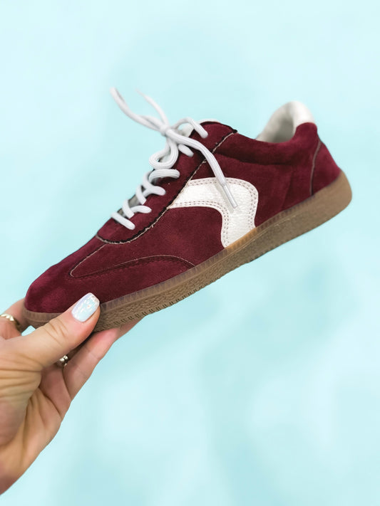 Presale: Corky's Wine Faux Suede Spoiler Alert Sneakers