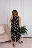 Phierce Fashions Jumpsuit in Black Floral - Reg/Curvy