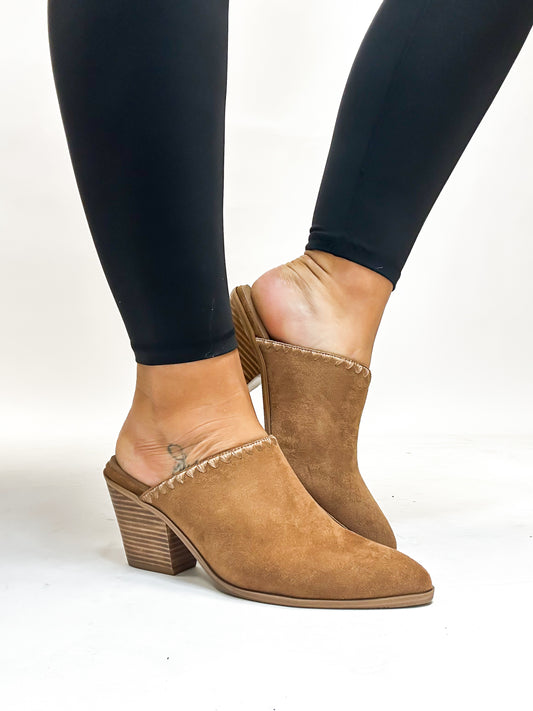 Corky's Tobacco Faux Suede Sizzle Heels