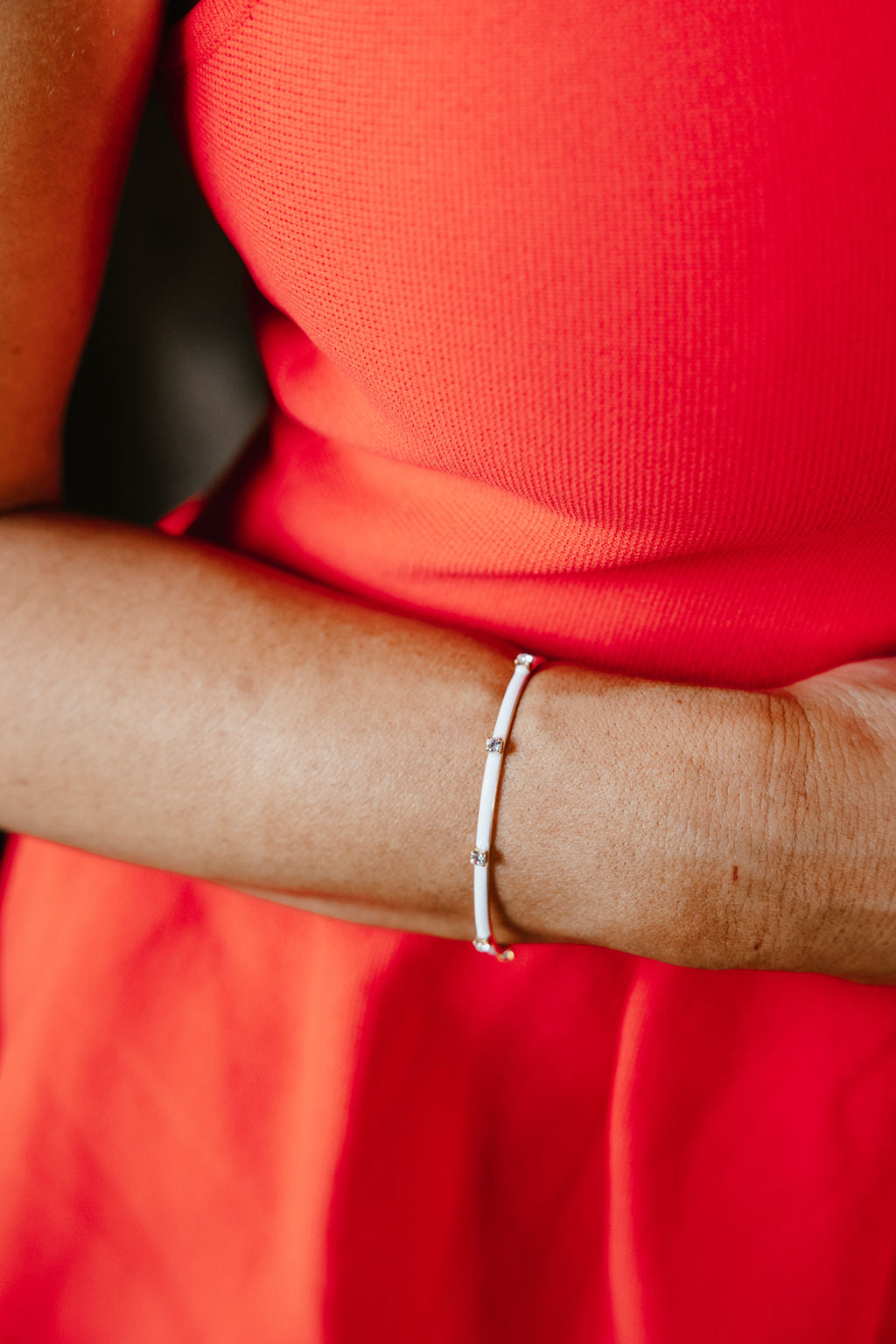 Tova Everly Cuff In White